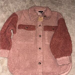 Blu Pepper Blush Sherpa Jacket